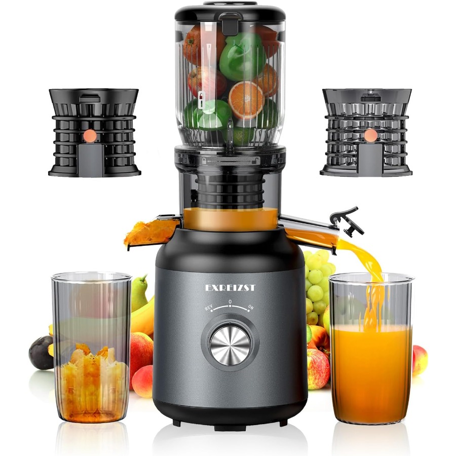 Juicer Cold Press Slow - Cold press juicer with 4.2inch large
