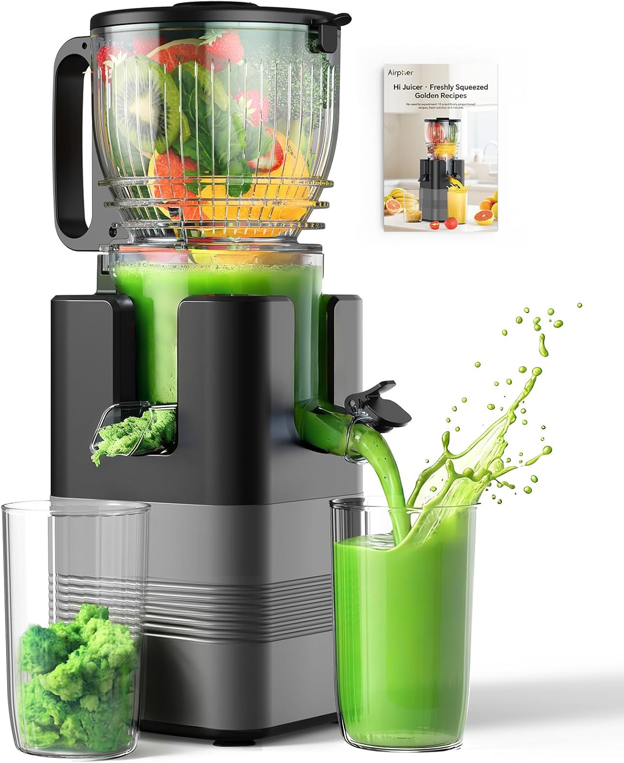 Juicer Cold Press Slow - 400W Cold Press Juicer, 5.8