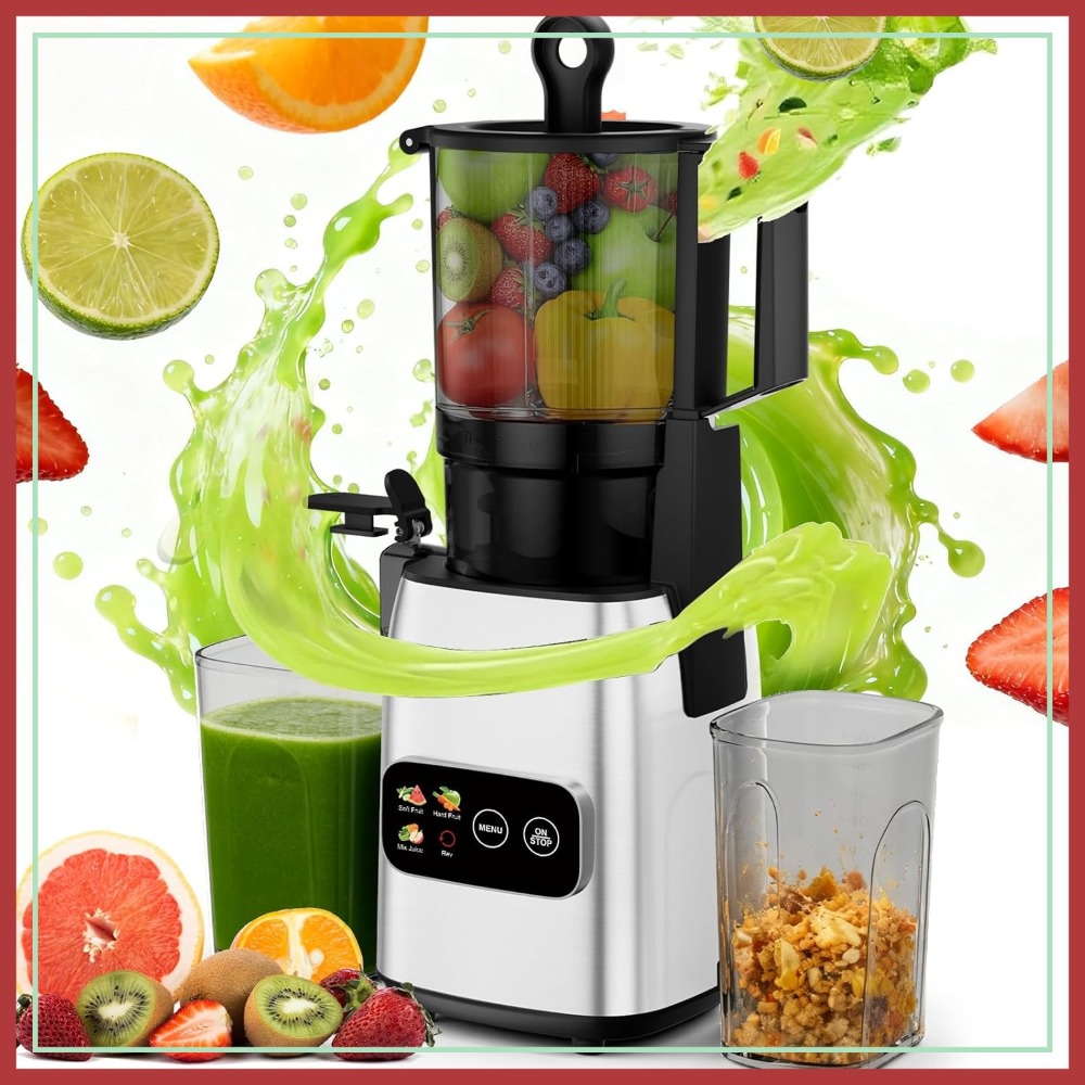Juicer Cold Press Slow - 300W Cold Press Juicer, 5.4