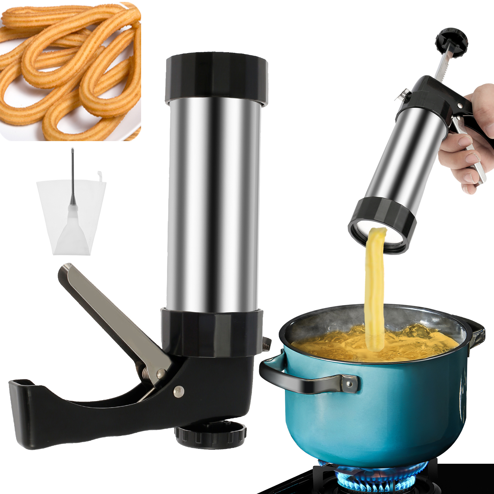 Kitchen Appliances Baking - Churrera Churro Maker Machine Stainless Steel