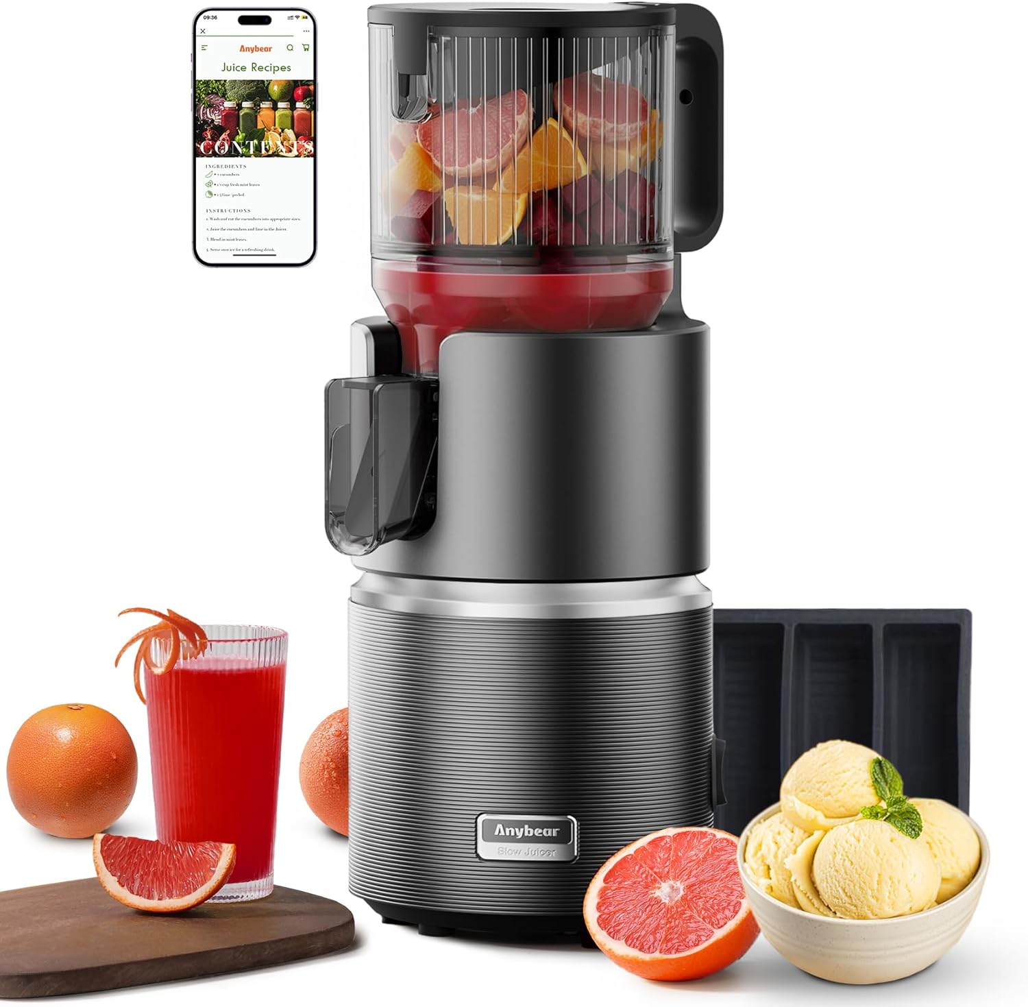 Juicer Cold Press Slow - Cold Press Juicer with 4.9
