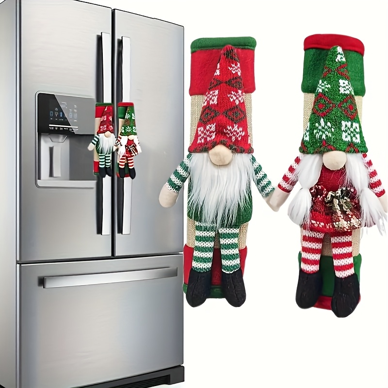 Kitchen Appliances To Gift - 2pcs Christmas Gnome Door Handle Covers