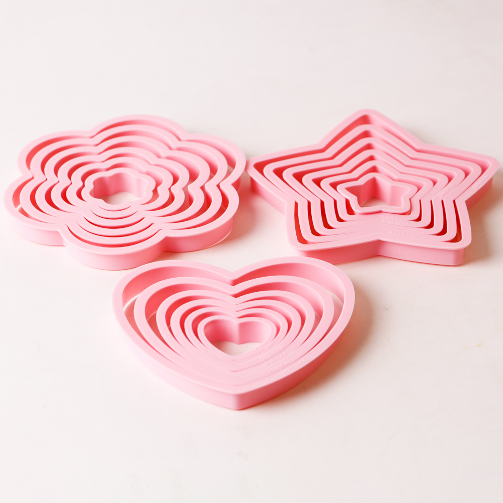 1set/3sets Pink Heart Star Flo – Kitchen Appliances Baking Bewertung und Preis