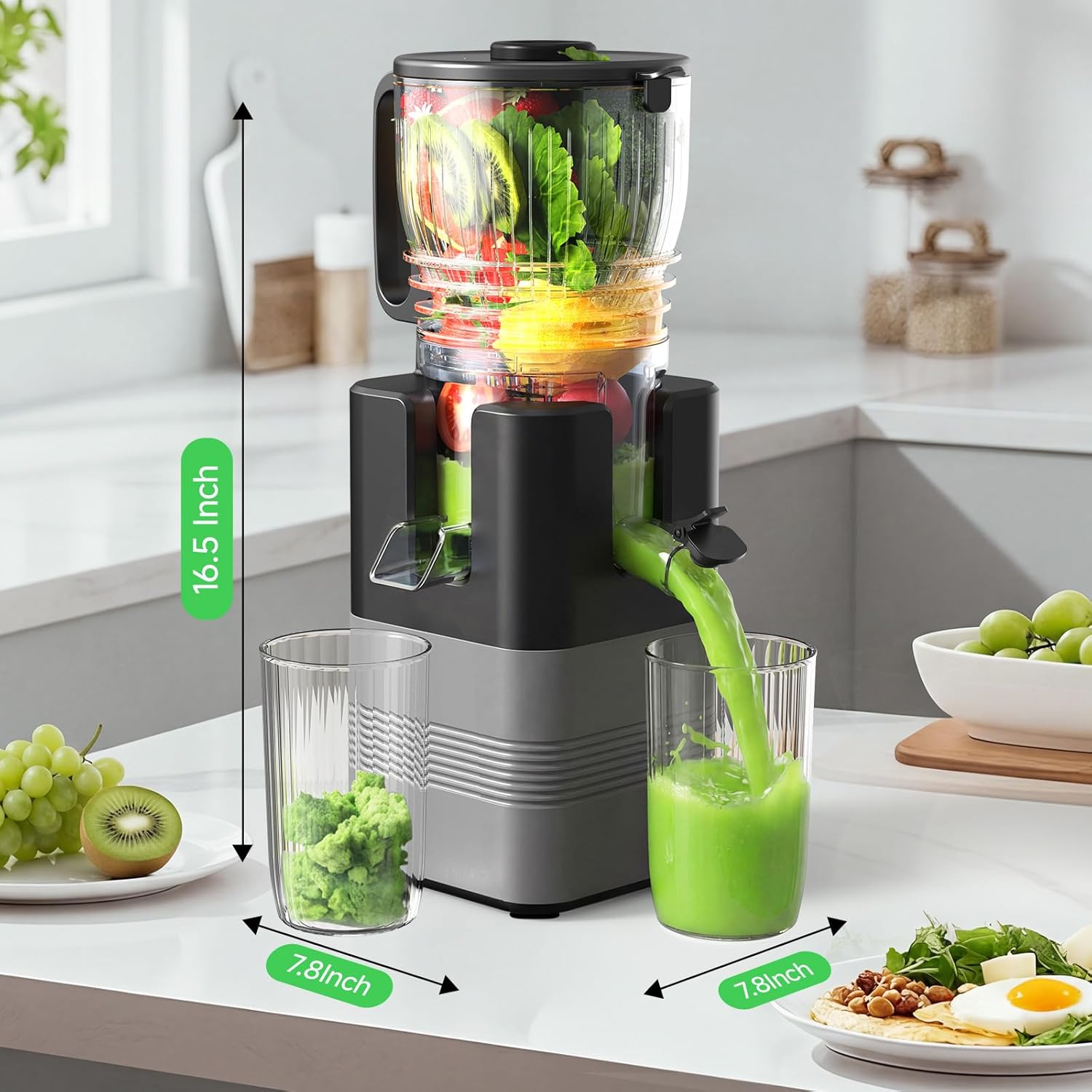 400W Cold Press Juicer, 5.8
