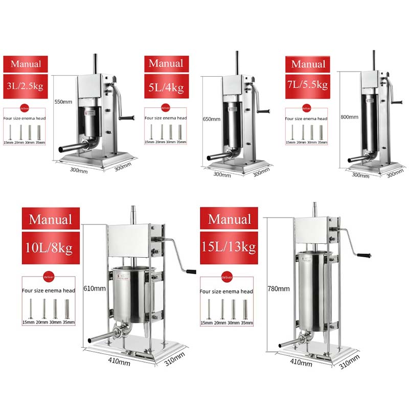 Manual Sausage Stuffer Filler  – Kitchen Appliances Commercial Bewertung und Preis