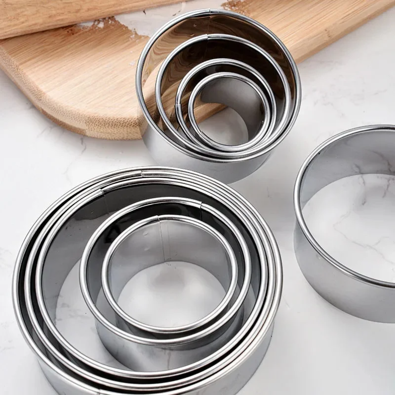 5PCS Round Stainless Steel Bis – Kitchen Appliances Baking Bewertung und Preis