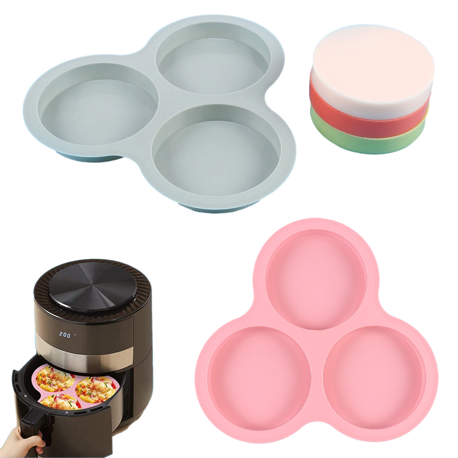 1/2pcs Silicone Air Fryer Egg  – Kitchen Appliances Baking Bewertung und Preis
