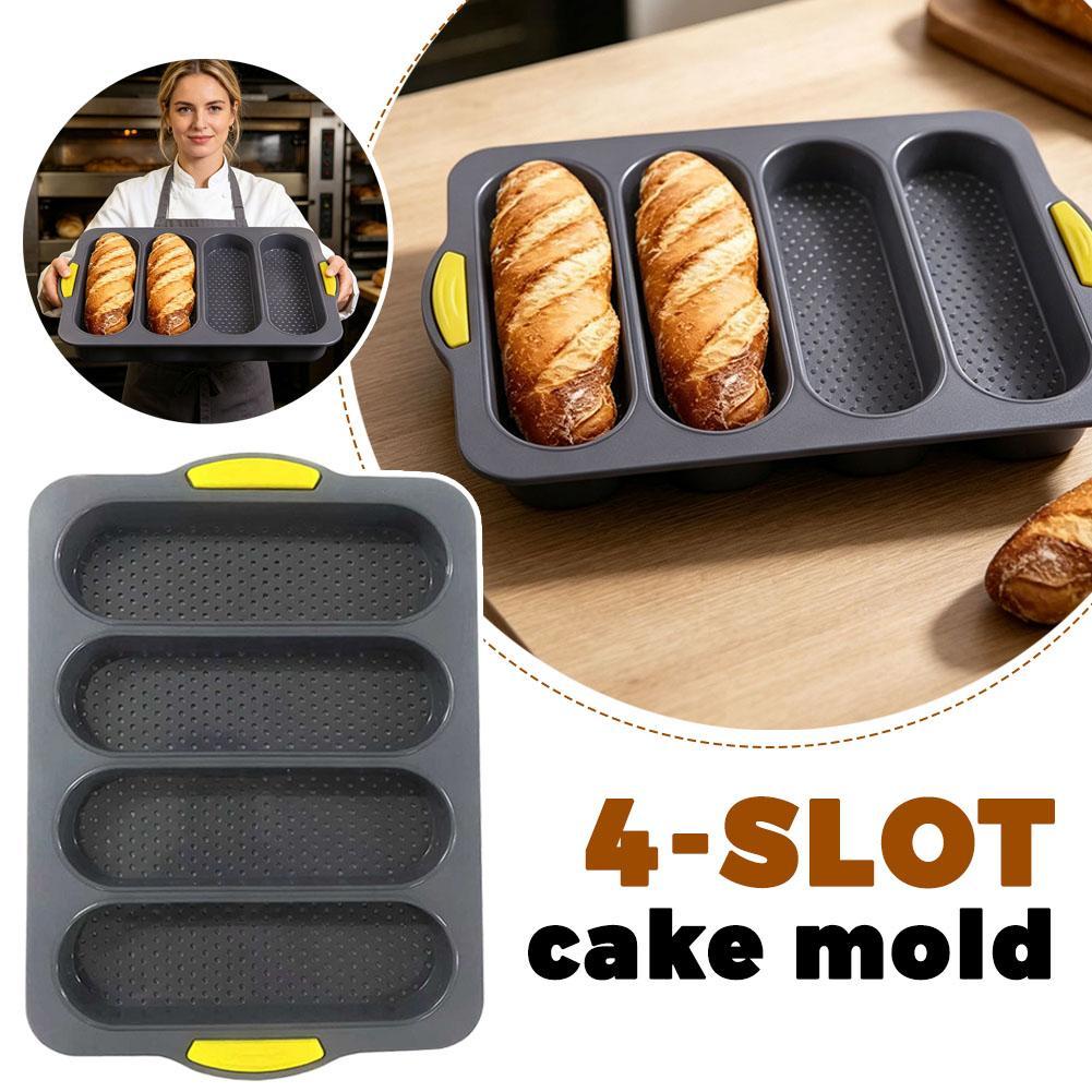 4-Slot Silicone Bread Mold, Fo – Kitchen Appliances Baking Bewertung und Preis