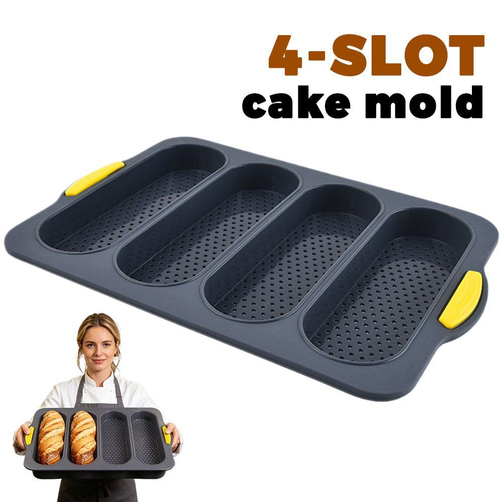 4-Slot Silicone Bread Mold, Fo – Kitchen Appliances Baking Bewertung und Preis