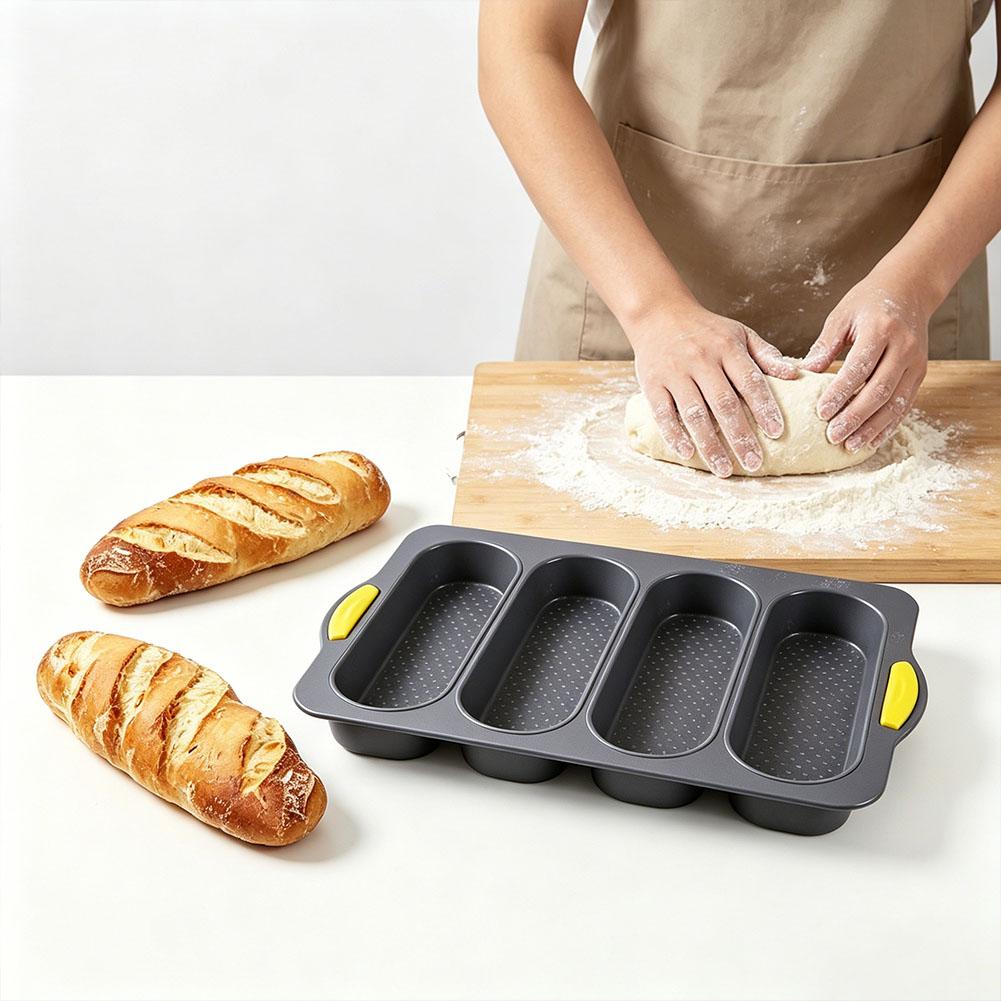 4-Slot Silicone Bread Mold, Fo – Kitchen Appliances Baking Bewertung und Preis