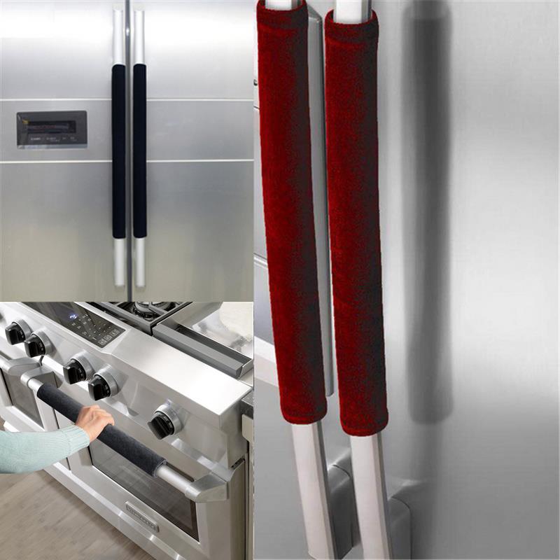 2Pcs/Set Refrigerator Door Han – Kitchen Appliances With Red Knobs Bewertung und Preis